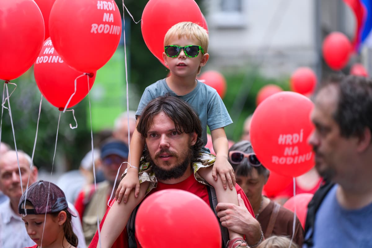 Pochod Hrdí na rodinu 2024. Foto Novák/TASR