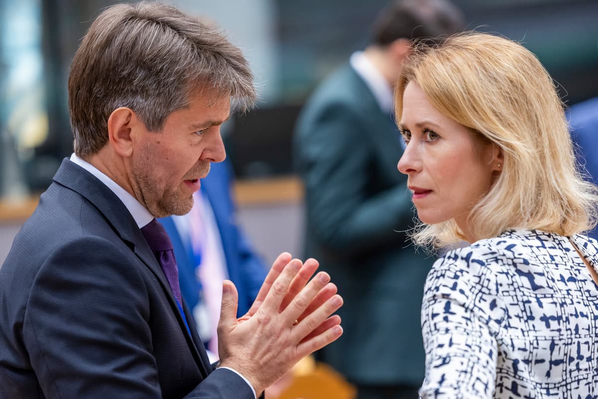 Marek Eštok a Kaja Kallasová. Foto: TASR/AP