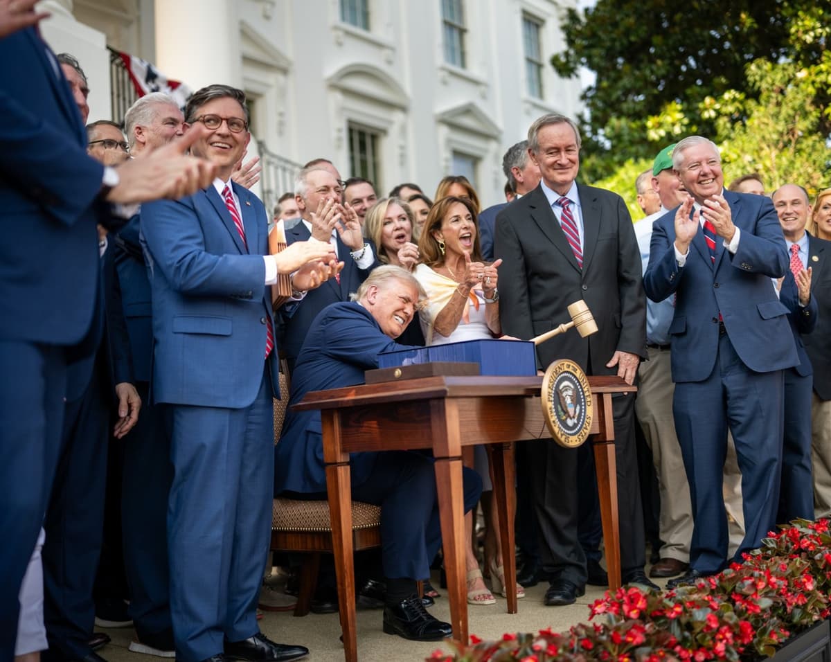 Donald Trump po podpísaní "Veľkého nádherného zákona." Foto: FB/The White House