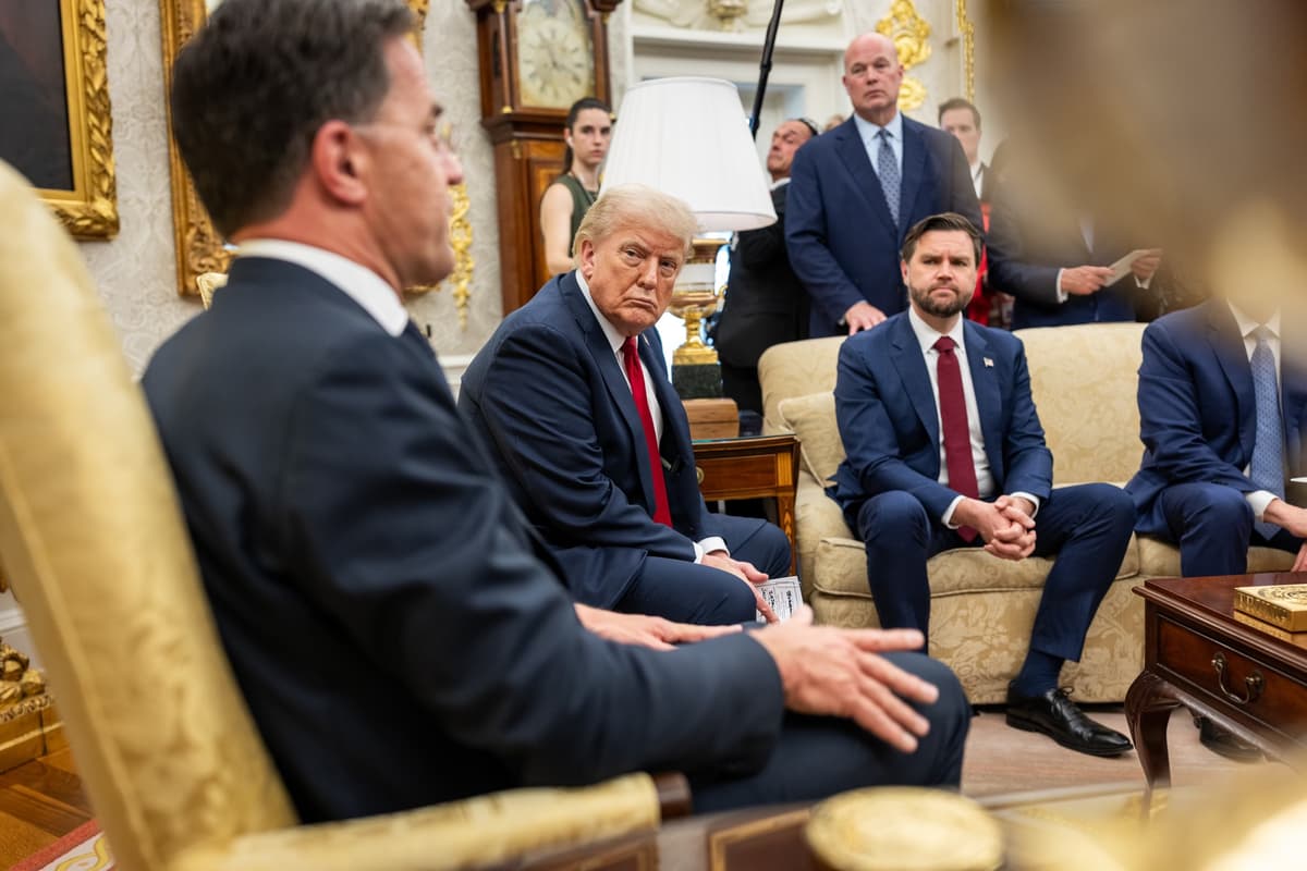 Trump a Rutte v Bielom dome. Foto: White House/FB