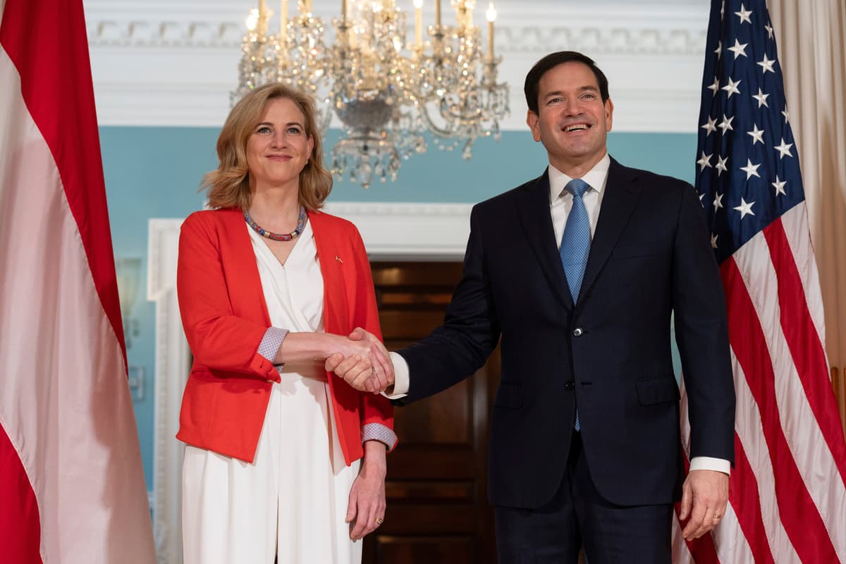 Beate Meinl-Reisingerová a Marco Rubio. Foto: TASR/AP