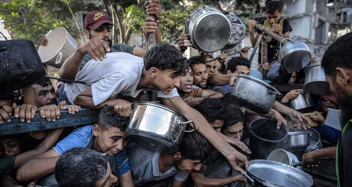 Hlad v Gaze. Foto: TASR/AP