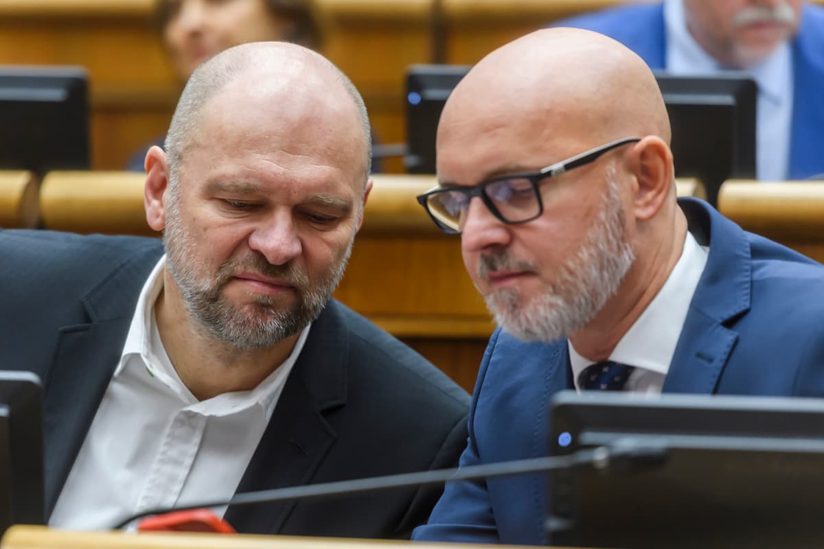 Richard Sulík a Branislav Gröhling. Foto: Jaroslav Novák/TASR