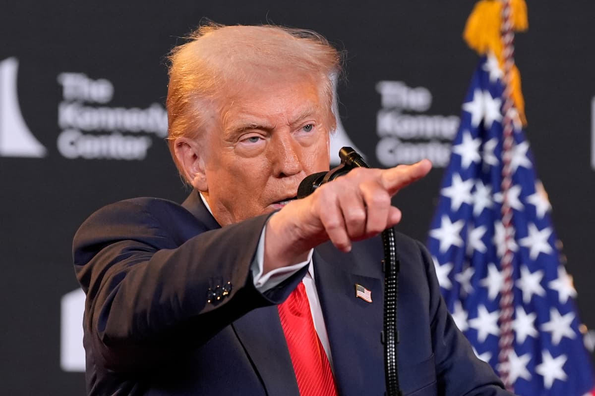 Donald Trump po online stretnutí s európskymi lídrami. Foto TASR/AP