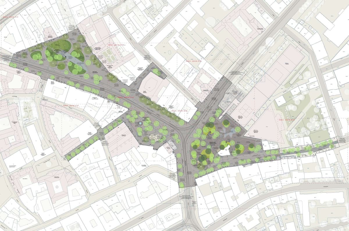 Vizualizácia projektu Živé námestie. FOTO: Metropolitný inštitút Bratislava