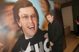 Predstaviteľ Karola Duchoňa Vladislav Plevčík na premiéra filmu 6. augusta v pražskom kine Lucerna. Foto: Markéta Hanzlíková / Česká editoriální fotografie / Profimedia