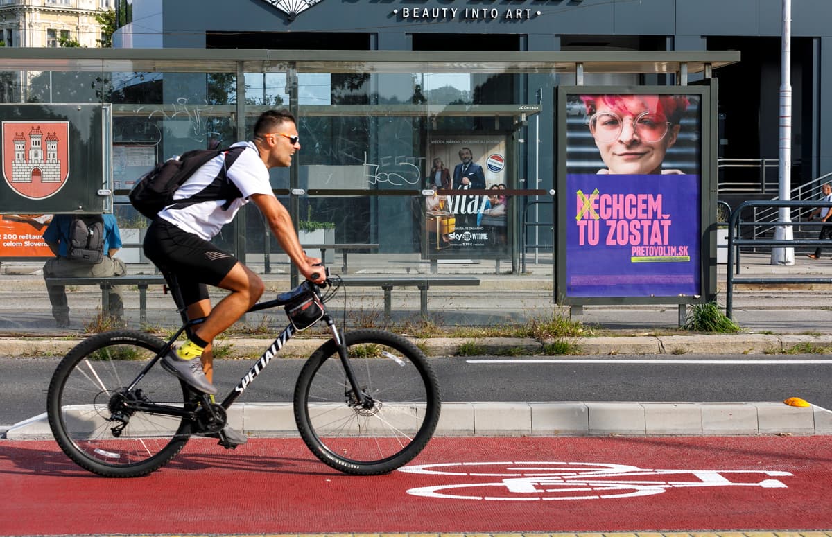 Cyklotrasa Vajanského v roku 2023. Foto Veselský/TASR
