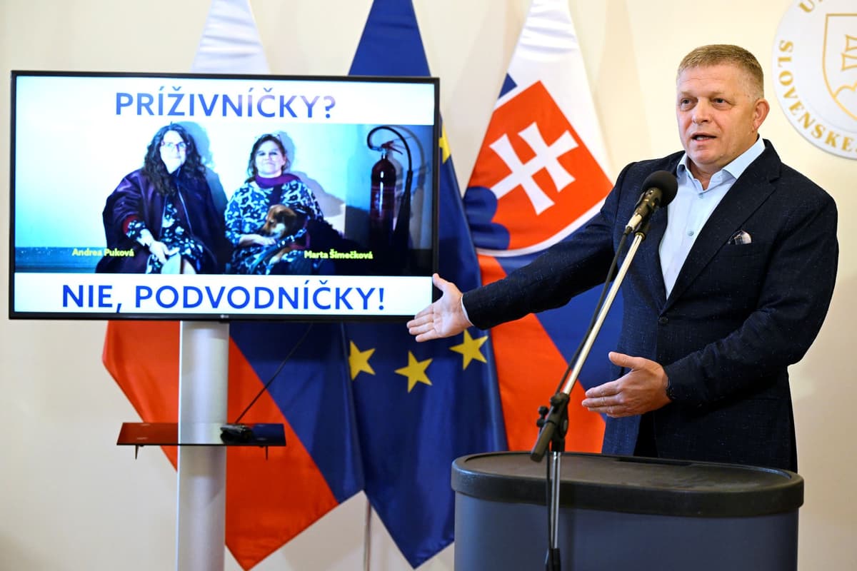 Robert Fico (Smer) počas tlačovej konferencie v Bratislave v sobotu 20. septembra 2025. Foto: Martin Baumann/TASR