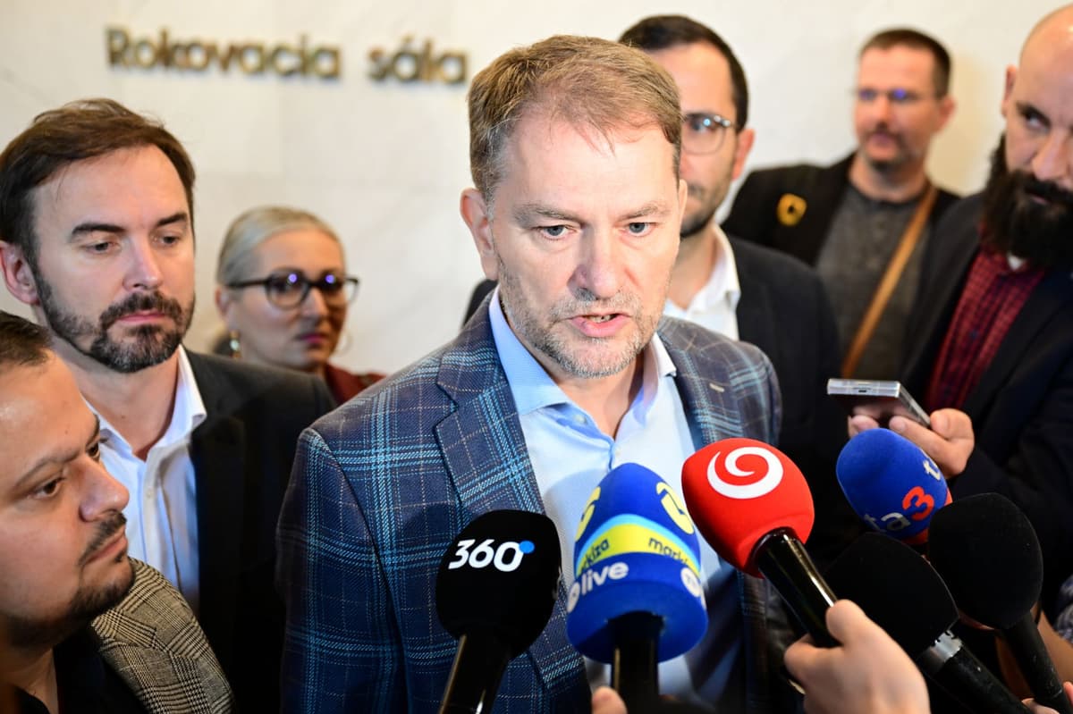 Igor Matovič počas tlačovej konferencie po schválení novely Ústavy SR 26. septembra 2025 v Bratislave. Foto: Jaroslav Novák/TASR