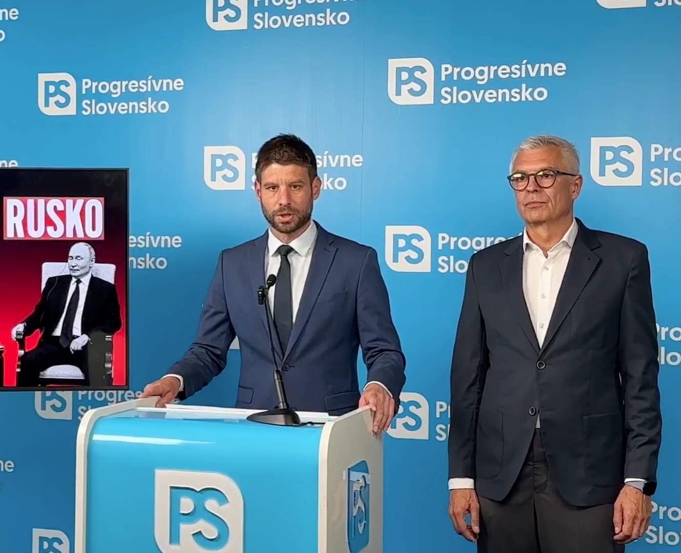 Michal Šimečka a Ivan Korčok. Foto: printscreen FB/Progresívne Slovensko