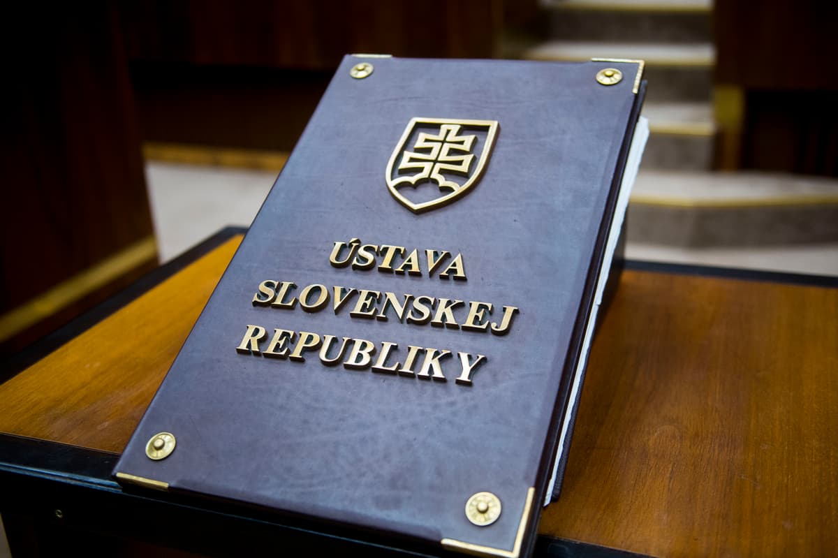Ústava Slovenskej republiky. Foto: TASR/Jakub Kotian