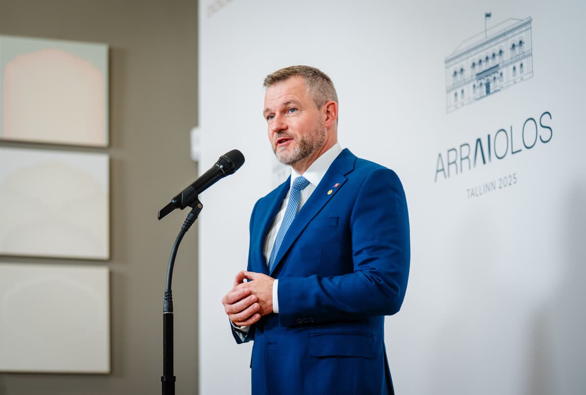 Peter Pellegrini na summite Arraiolos. Foto FOTO TASR - Kancelária prezidenta SR