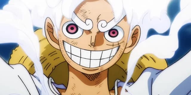 Luffy, postavička akože podobná Kristovi.