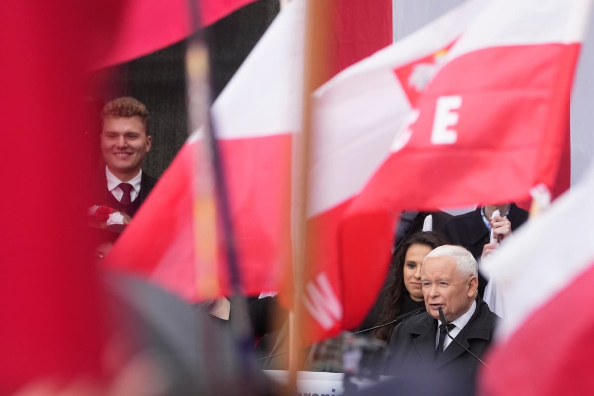 Líder strany Právo a spravodlivosť Jaroslaw Kaczynski. Foto: TASR/AP