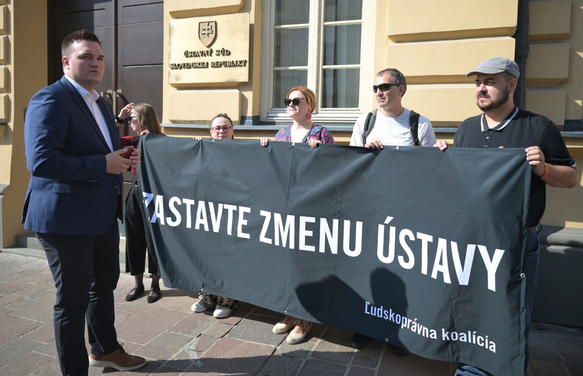 Protest Ľudskoprávnej koalície v Košiciach. Foto Iván/TASR
