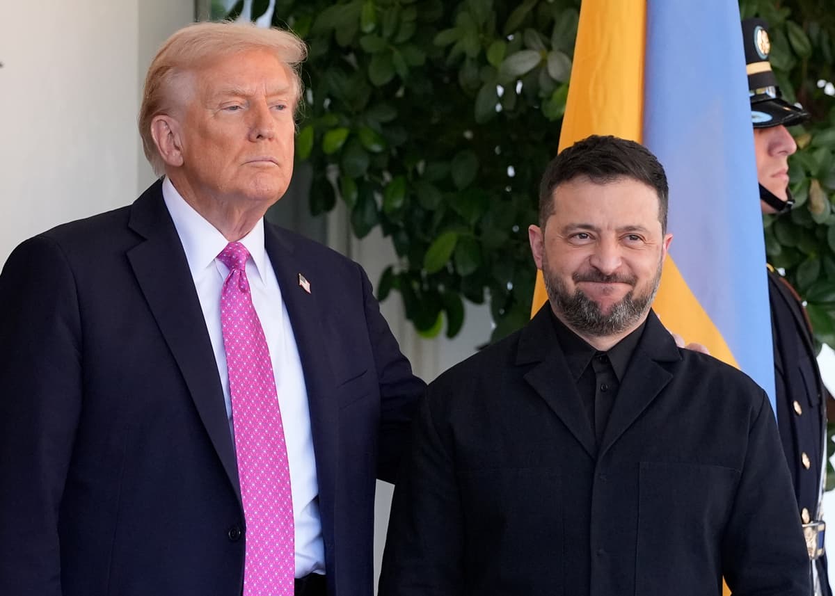 Donald Trump a Volodymyr Zelenskyj na stretnutí 17. októbra v Bielom dome. Foto TASR/AP