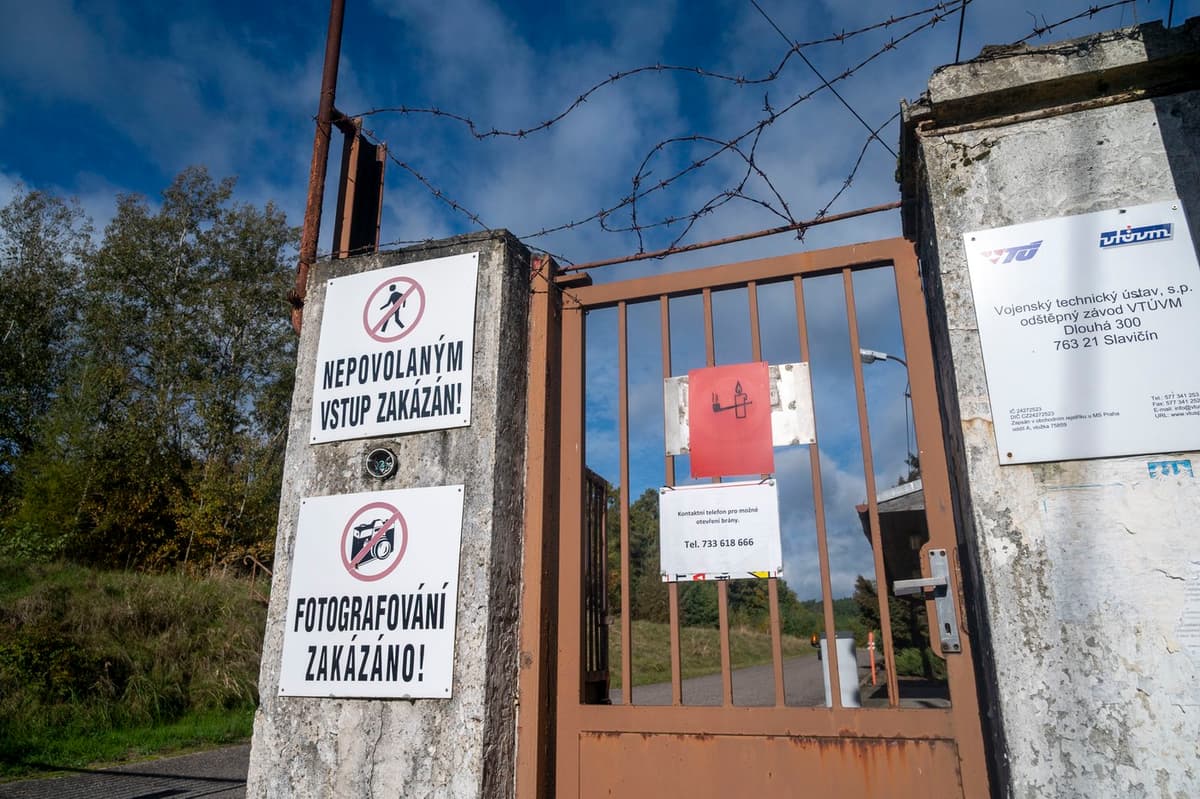 Areál bývalých muničných skladov Vlachovice-Vrbětice. Foto: Zdeněk Němec / MFDNES + LN / Profimedia