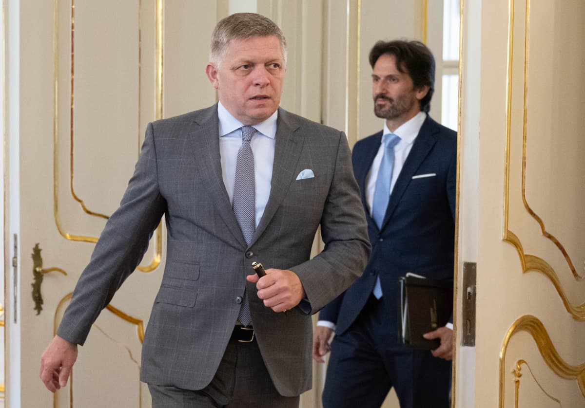 Robert Fico a Róbert Kaliňák. Foto: Martin Baumann/TASR