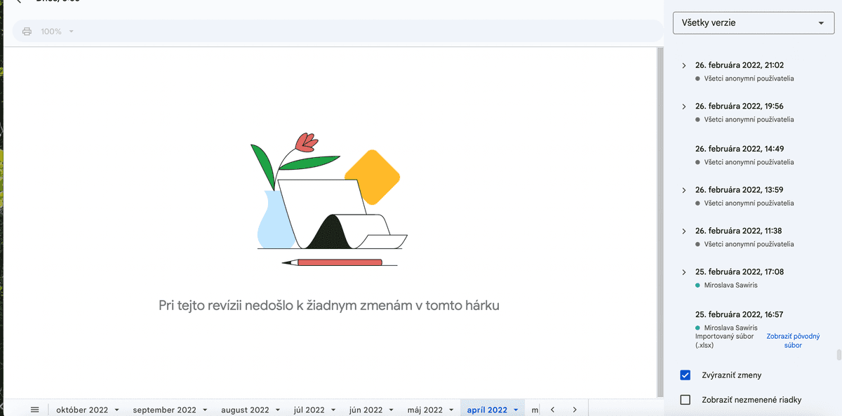 Tabuľka, do ktorej si úradníci zaznamenávali príspevky, ktoré nahlasovali spoločnosti Meta. V pravom stĺpci stojí, že pri vzniku dokumentu je napísaná Miroslava Sawiris. Reprofoto Marker