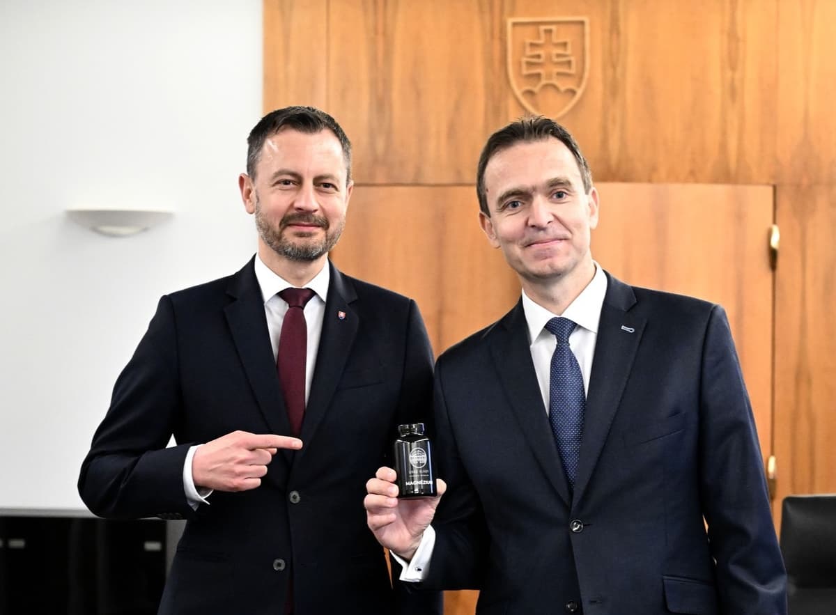 Eduard Heger a Ľudovít Ódor. Foto CHRISTIAN BRUNA / EPA / Profimedia