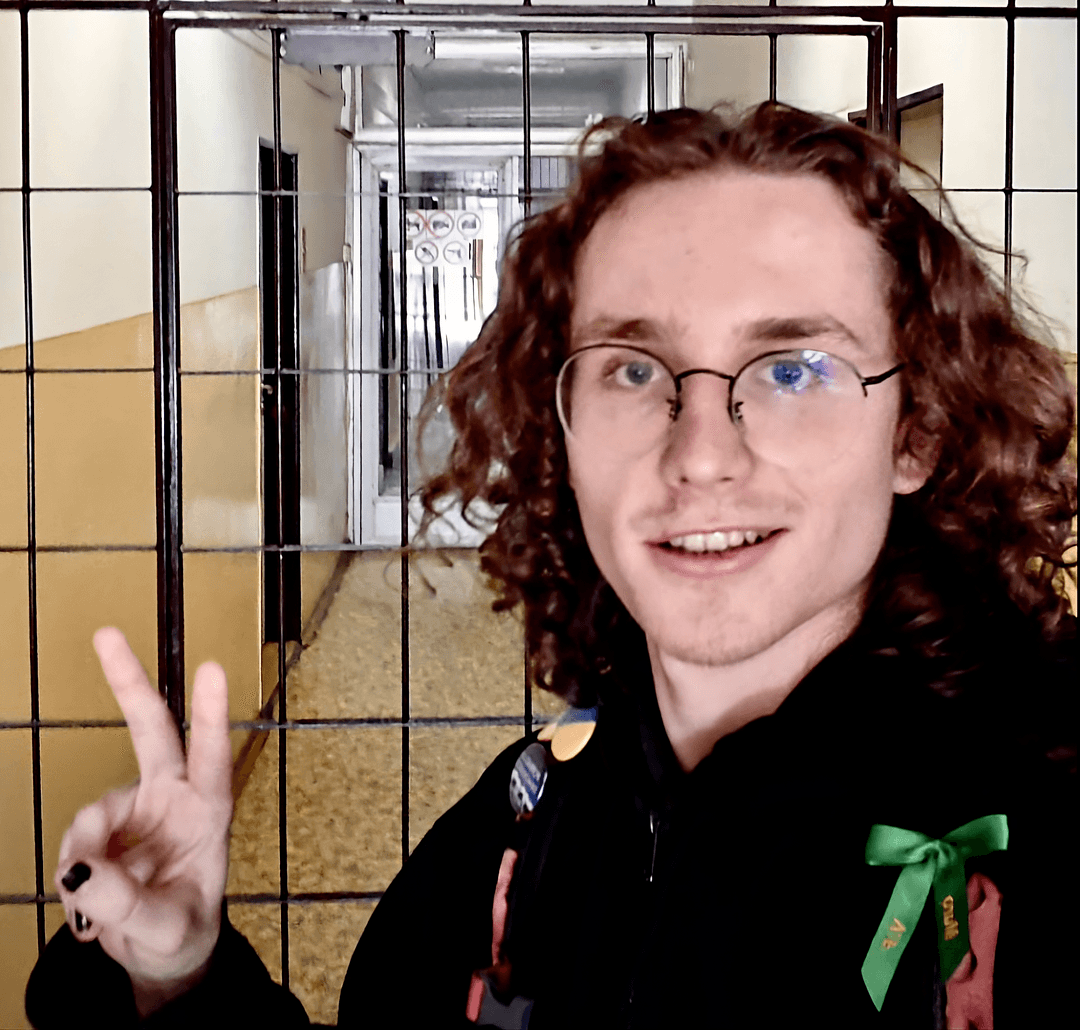 Študent popradského gymnázia Michal. Foto Michal Muro/Facebook