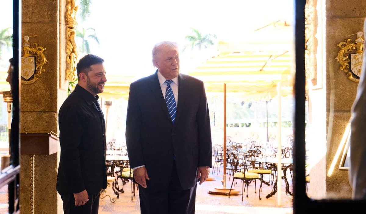 Trump so Zelenským na Floride. Foto: APAImages / Shutterstock Editorial / Profimedia