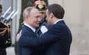Vladimir Putin a Emmanuel Macron na samite Normandského formátu v decembri 2019. Foto: JACQUES WITT/SIPA / Shutterstock Editorial / Profimedia