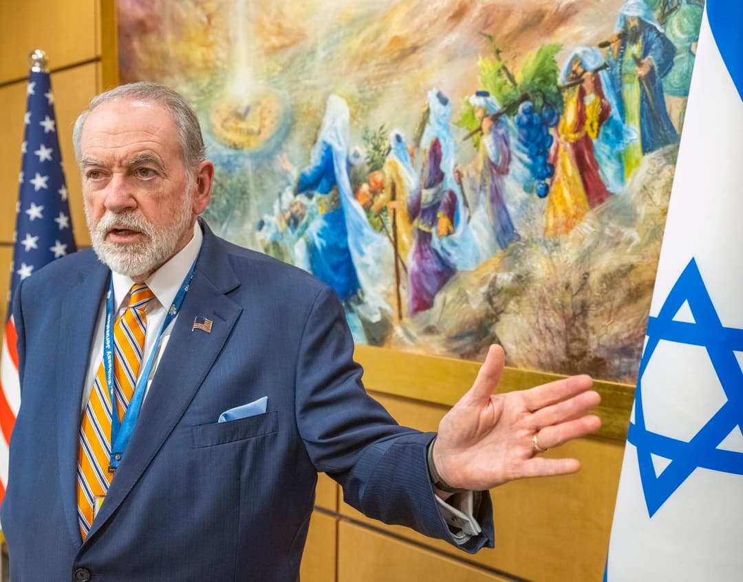 Veľvyslanec USA v Izraeli Mike Huckabee. Foto: Jim Hollander / UPI / Profimedia