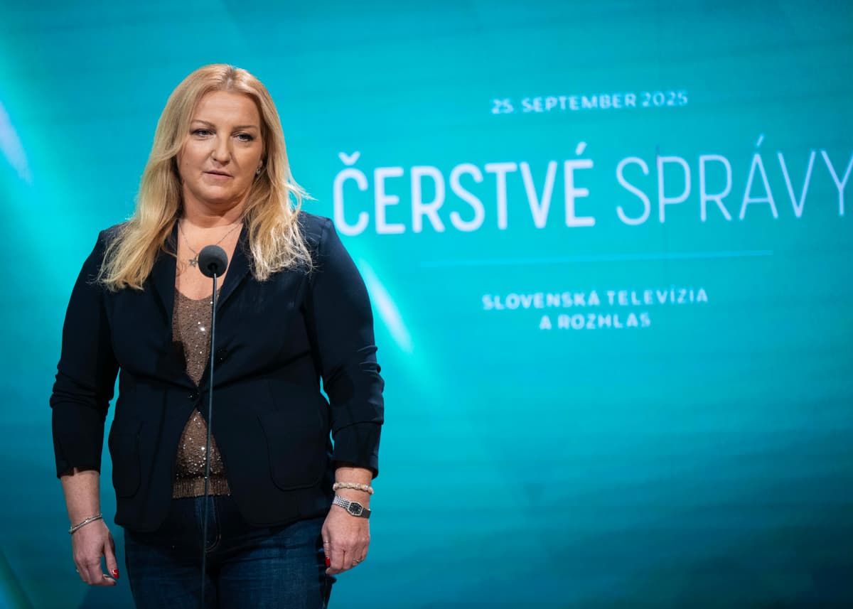 Martina Flašíková počas predstavenia jesenných noviniek televízneho a rozhlasového vysielania v Bratislave vo štvrtok 25. septembra 2025. Foto: Jakub Kotian/TASR