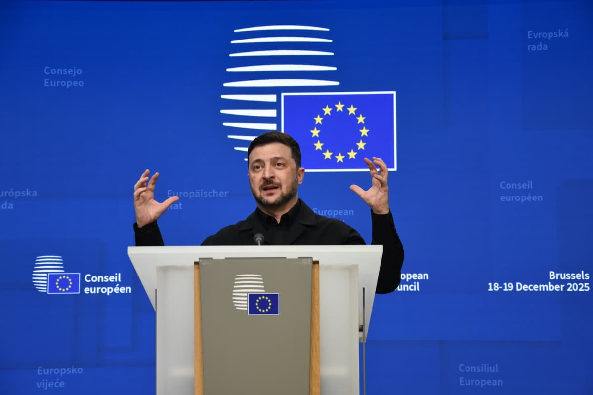 Volodymyr Zelenskyj na summite v Bruseli. Foto: TASR/ Martin Žigo