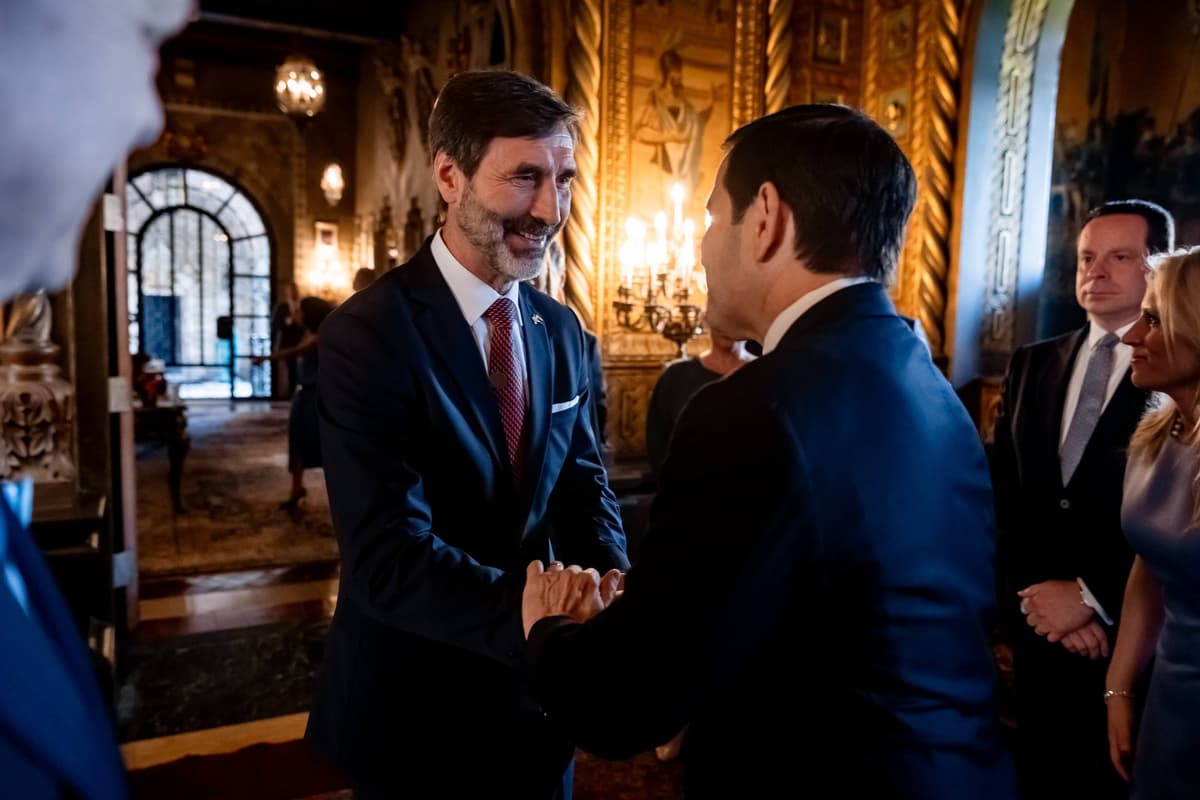 Juraj Blanár a Marco Rubio. Foto: Juraj Blanár/Facebook