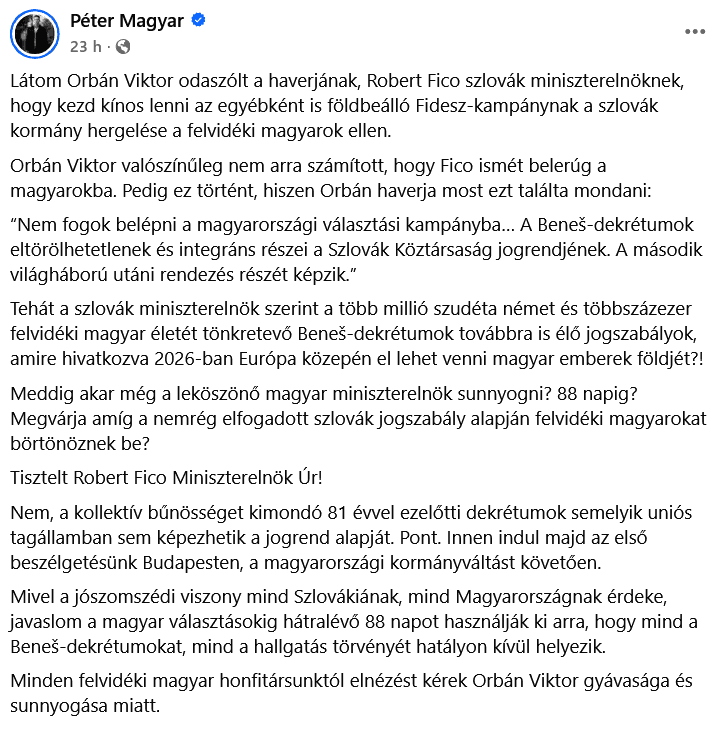 Foto: Péter Magyar/FB