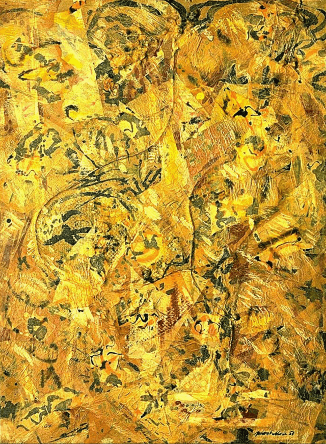 Ilustračná maľba - Jackson Pollock: Number 2. Rok 1951