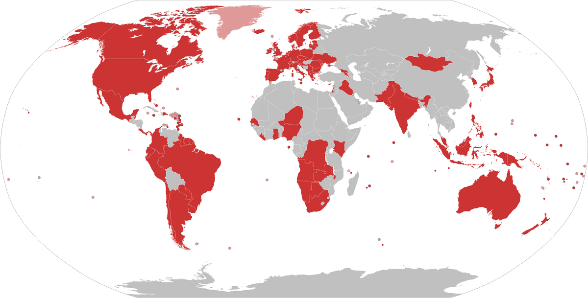 Pozvané krajiny Samitu za demokraciu. Zdroj: Sangjinhwa/Wikipedia