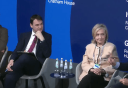 Petr Macinka a Hillary Clintonová. Foto: Reprofoto MSC