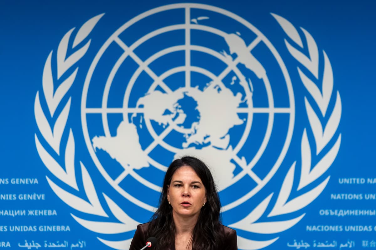 Predsedníčka Valného zhromaždenia Organizácie Spojených národov Annalena Baerbocková. Foto: TASR/AP