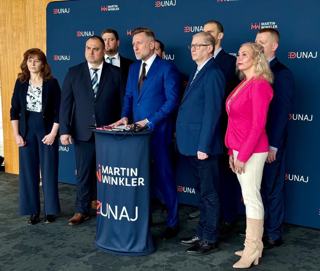 Martin Winkler a predstavitelia strany Dunaj. Foto: Archív Martin Winkler