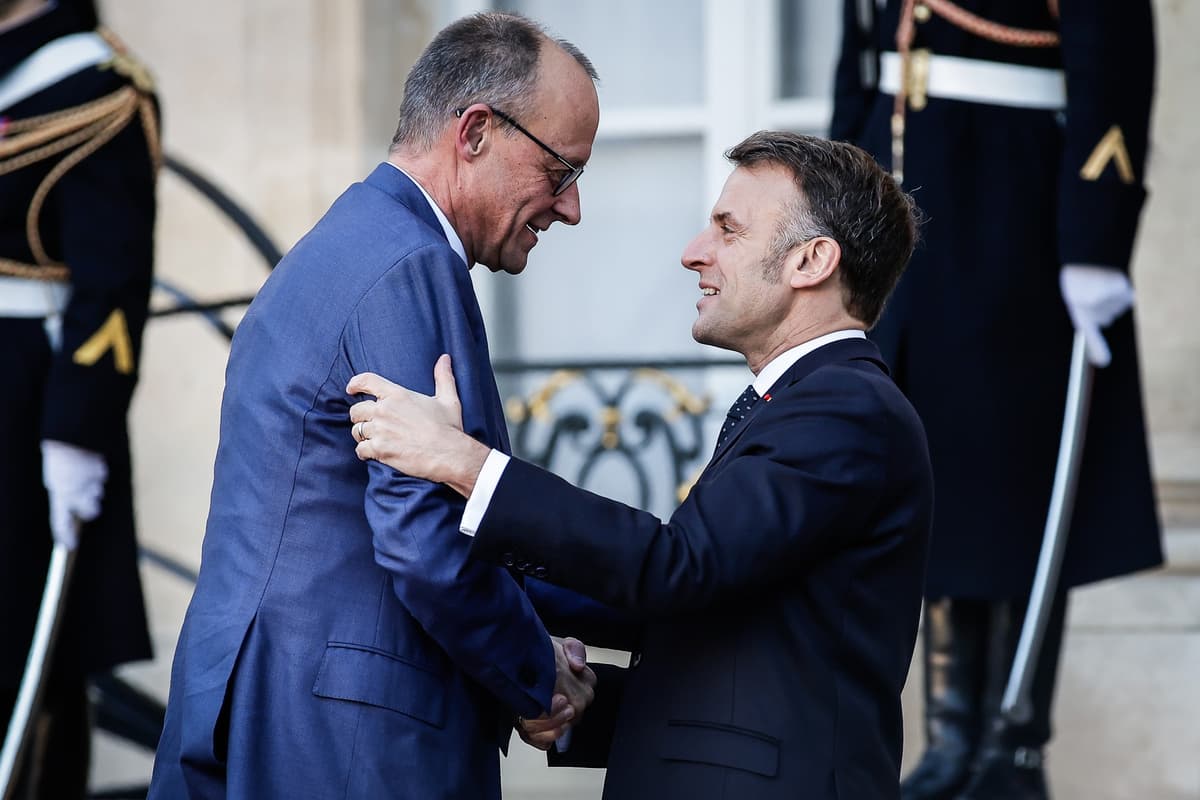 Friedrich Merz a Emmanuel Macron. Foto: Matthieu Mirville/ZUMA / SplashNews.com / Splash / Profimedia