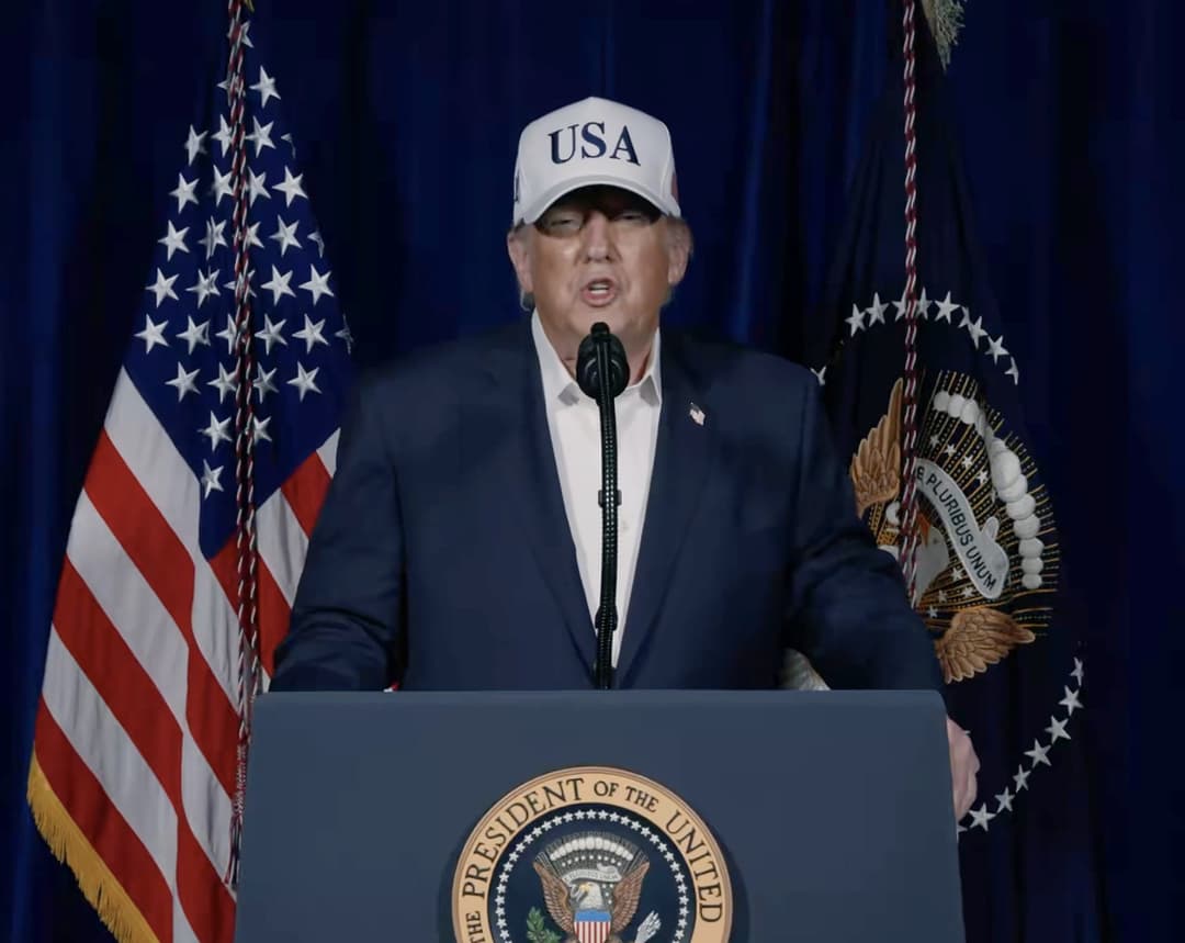 Donald Trump počas prejavu v ktorom ohlásil útok na Irán. Foto: NSTAR Images / Profimedia