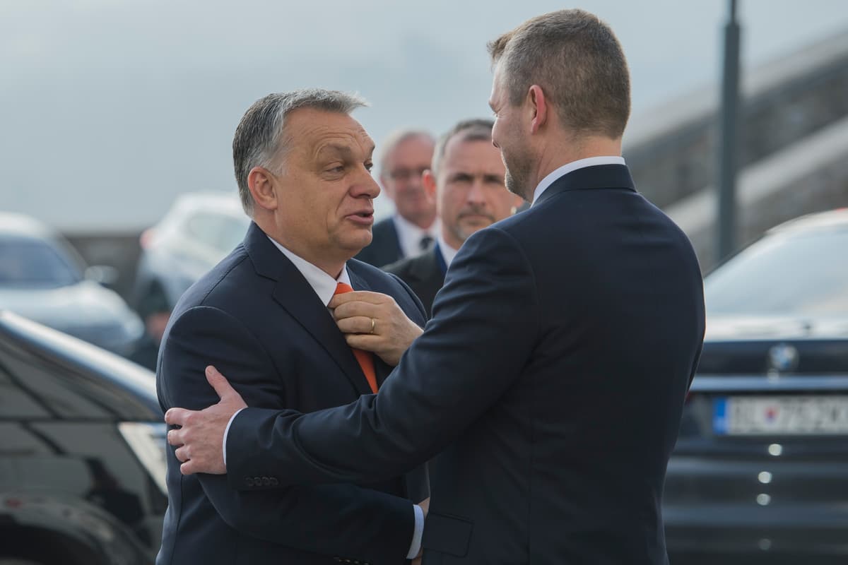 Viktor Orbán a Peter Pellegrini. Foto: Michal Svítok/TASR