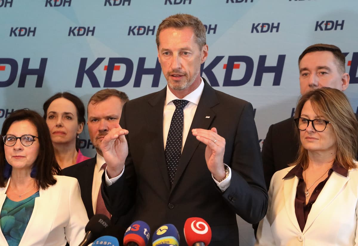 Milan Majerský po sneme KDH. Foto Krošlák/TASR