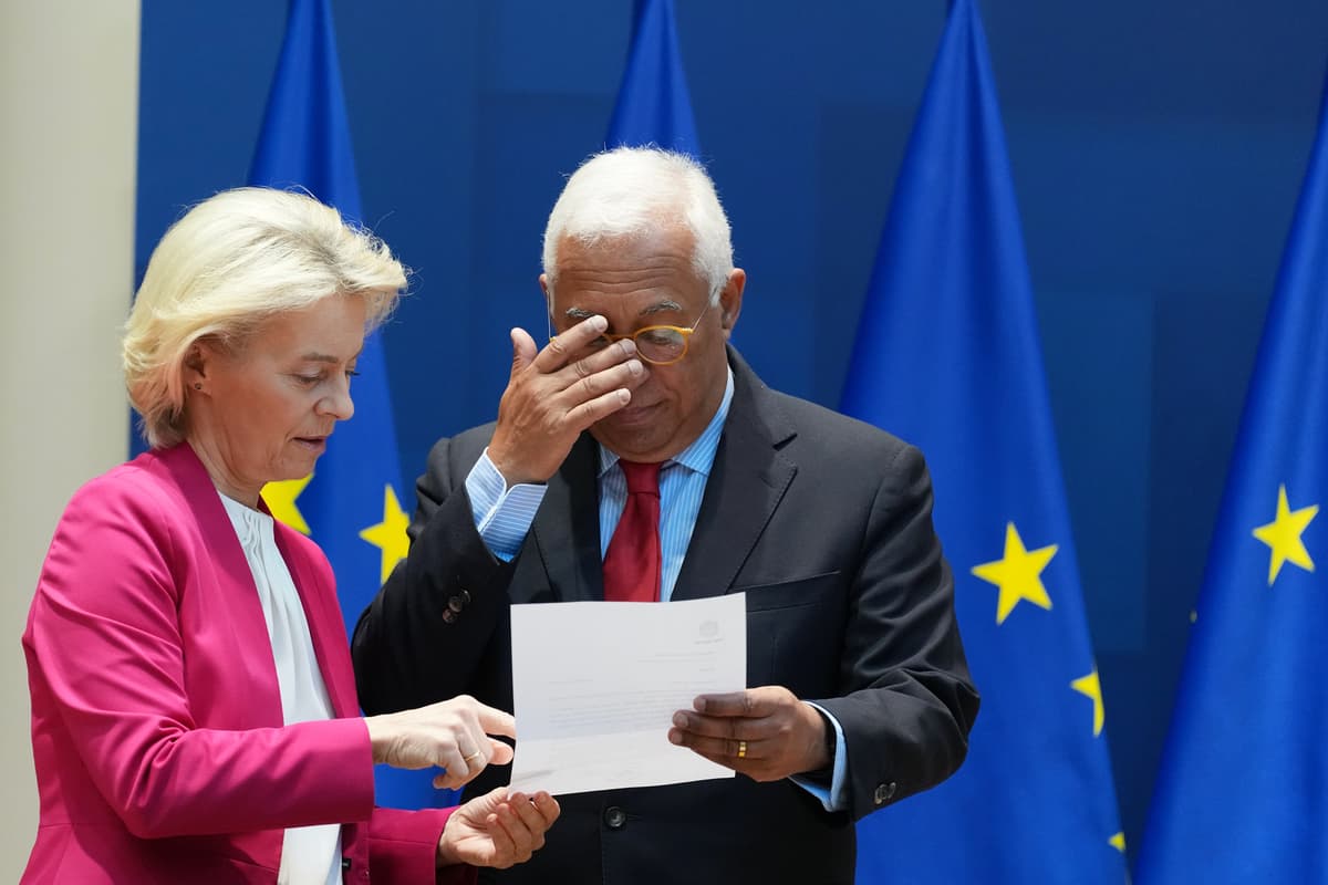 Ursula von der Leyenová a Antonio Costa. Foto: TASR/AP