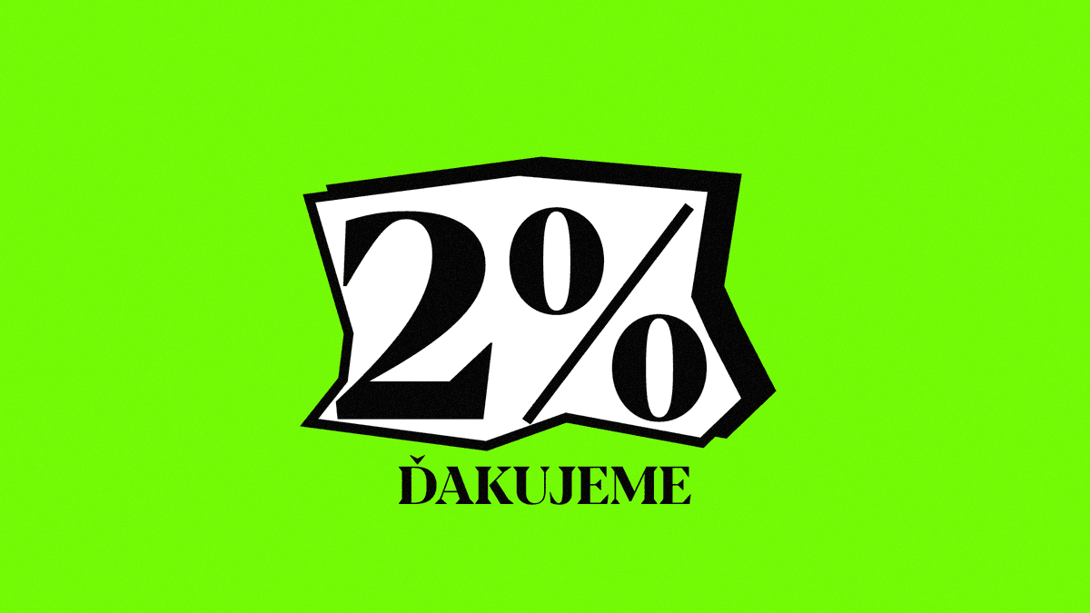 2 percentá Foto:redakcia Marker.sk