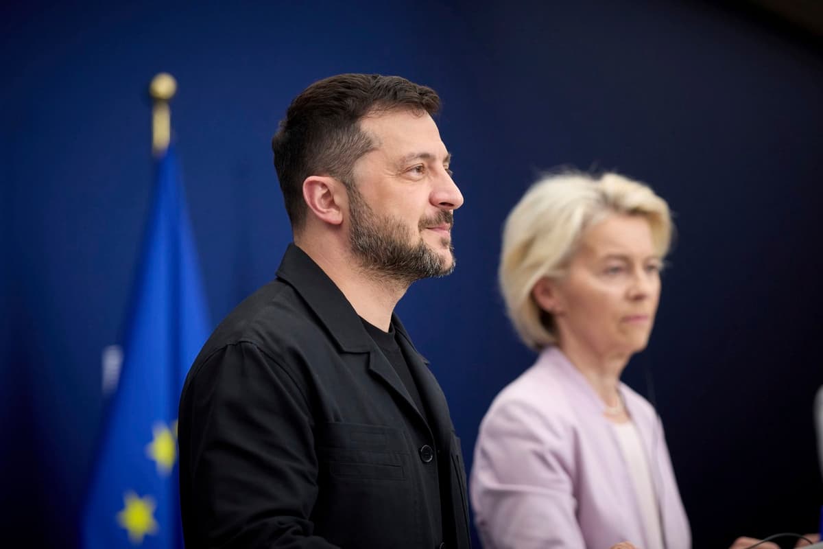 Ursula von der Leyenová a Volodymyr Zelenskyj. Foto: Ukraine Presidency / Zuma Press / Profimedia