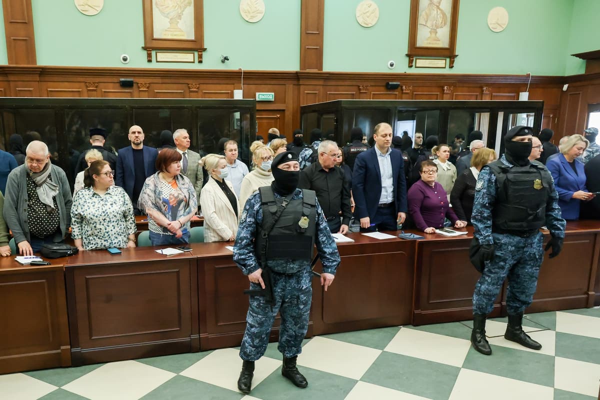 Súd s útočníkmi z Crocus City Hall. Foto: Valery Sharifulin / Zuma Press / Profimedia