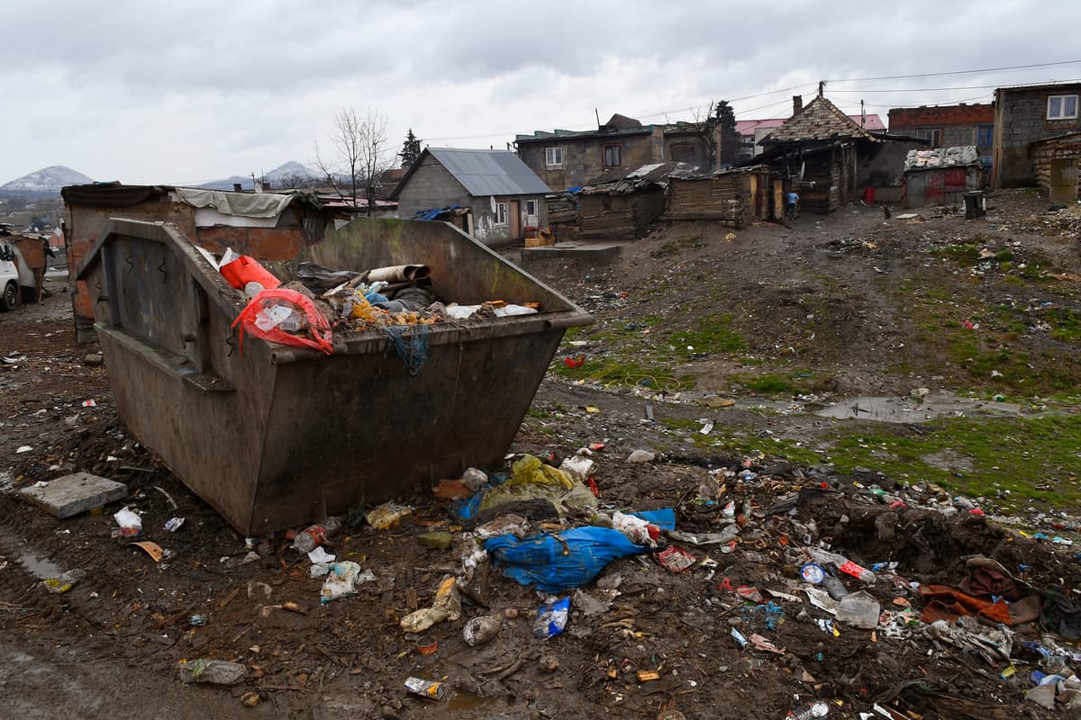 Rómska osada v Ostrovanoch, ilustračný obrázok. Foto: Milan Kapusta/TASR