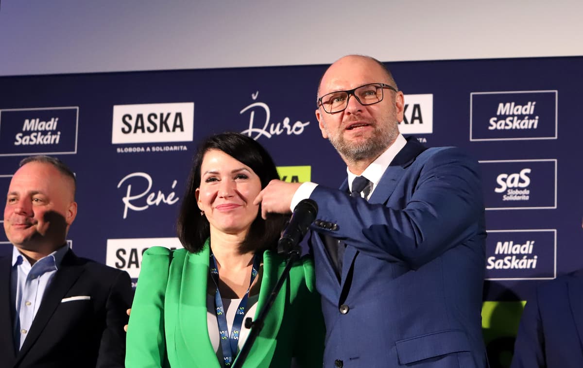 Richard Sulík a Jana Bittó Cigániková. Foto: Ján Krošlák/TASR