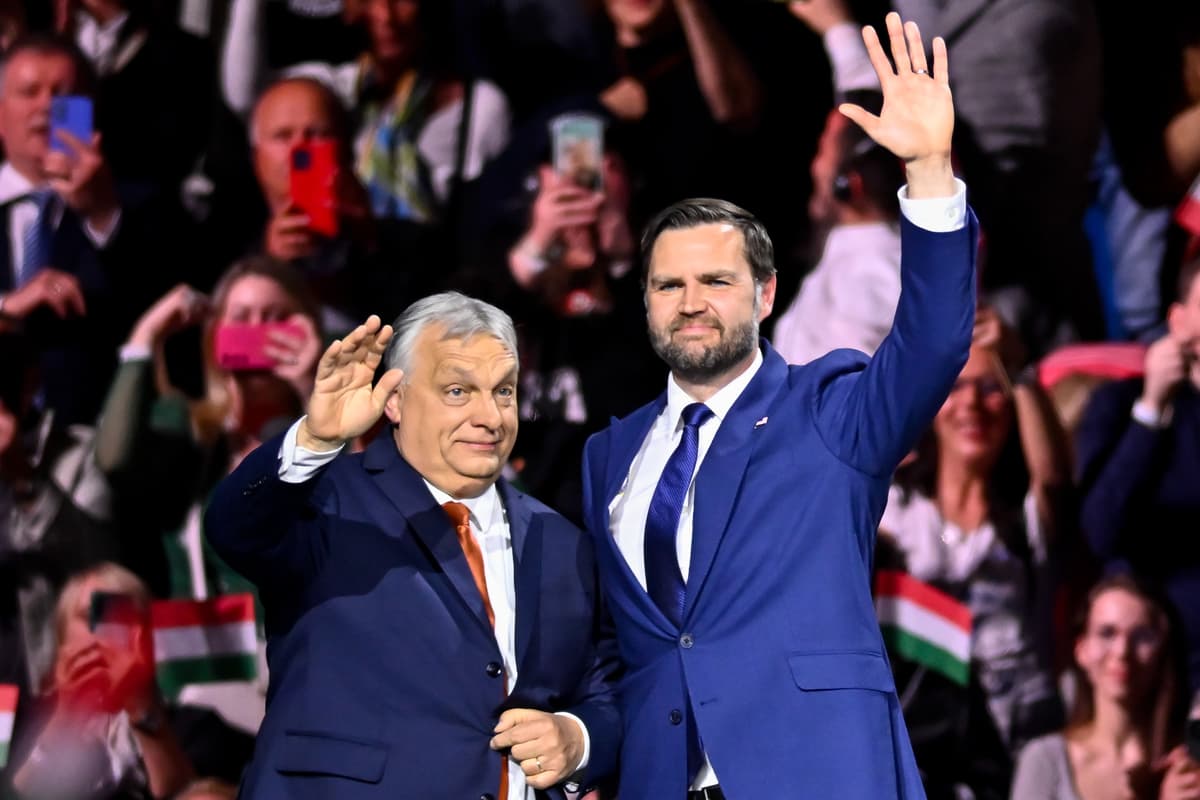 J. D. Vance a Viktor Orbán. Foto TASR/AP