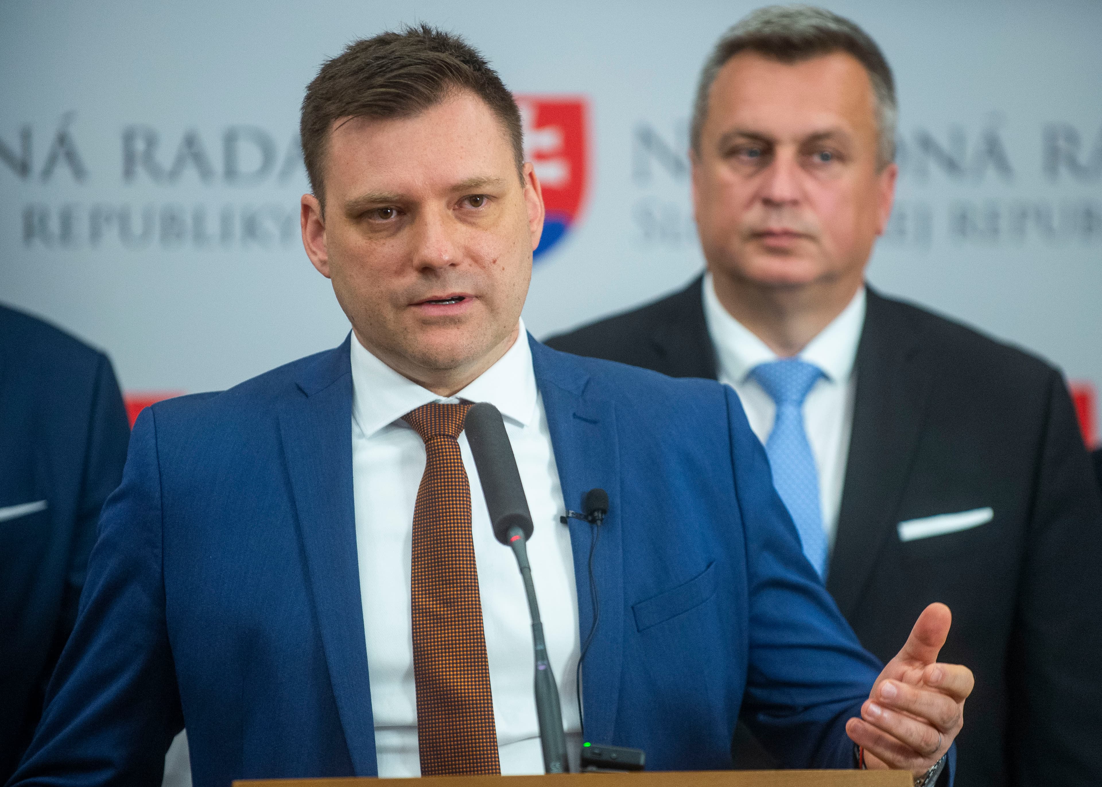 Tomáš Taraba a Andrej Danko. Foto: Jakub Kotian/TASR