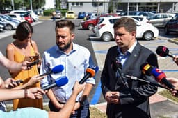 Matúš Vallo a Ján Hrčka. Foto: Pavol Zachar/TASR